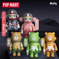 POPMART MEGA SPACE MOLLY ANNIVERSARY SERIES 3 Figur Aksi Anime Baru yang Populer Hiasan PVC Dekorasi Rumah 100% Original Kotak Misteri