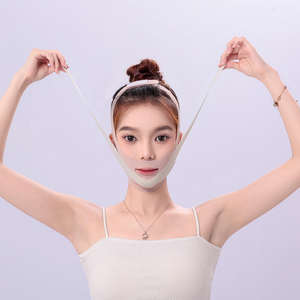 حزام تنحيف الوجه بدون ألم، شريط تشكيل الوجه على شكل V، ضمادة رفع الوجه، ملصق إزالة التجاعيد، حزام رفع الذقن على شكل V - Product Image 5