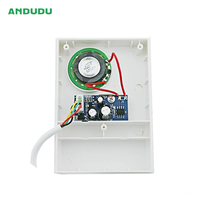 Timbre de Control de Acceso ANDUDU TN-B12, Material ABS, Cableado, Alimentación CC 12V, Timbre Electrónico Ding Dong, Sonido Fuerte y Claro para Hogar y Oficina