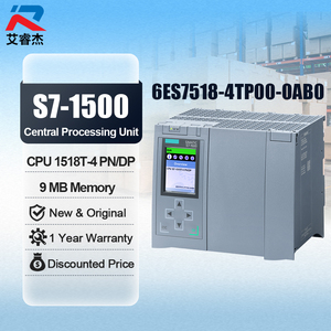 PLC 6ES7518-4TP00-0AB0 SIMATIC S7-1500 โมดูลหน่วยประมวลผลกลาง CPU รุ่น 1518T-4 PN/DP 6es7518-4tp00-0ab0 ของแท้ใหม่เอี่ยม - Product Image 1