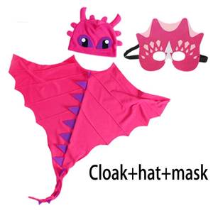 Capas de Dragón para Niños MS Dinosaur, Disfraces para Fiestas de Halloween, Día del Niño, Accesorios de Disfraces con Máscaras - Product Image 4
