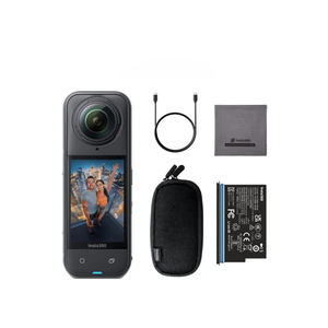 Insta360 X4 Waterproof 8K 360 CMOS Sensor 4K <strong>Wide</strong>-Angle <strong>Video</strong> AI Stabilization Sports Outdoor Use Action <strong>Camera</strong> 2.0" Screen F1.9 - Product Image 1