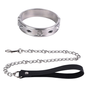 FISTSX Collar de Metal pesado de alta calidad con cadena SM Bondage Slave Cosplay disfraz BDSM <span class=keywords><strong>para</strong></span> <span class=keywords><strong>hombre</strong></span> mujer pareja placer - Product Image 5