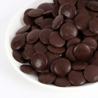 Haute qualité 49% pur beurre de cacao saveur de café chocolat au lait spécial en gros cuisson boisson chaude utiliser fondre chocolat noir