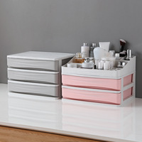 Boîte de rangement pliable multifonctionnelle en plastique PP à 5 couches pour bijoux, maquillage et cosmétiques, organiseur de beauté pour femmes, conteneur de bureau