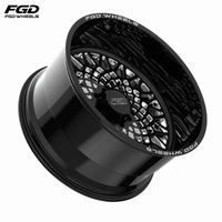 Jantes FGD Deep Lip Deep Dish Design en aluminium forgé noir 22x12 24x14 26x16 6x139.7 8x170 pour Silverado GMC Sierra 3500HD