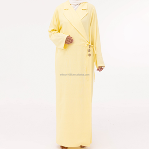 Willson Islamische Damenkleidung Locker Sitzendes Maxikleid Lässiges Outfit Eleganter Blazer Übergroßer Atmungsaktiver Mantel - Product Image 1
