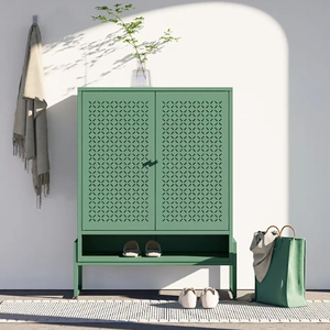 Современный трехполочный стальной шкаф для обуви, Заводская поставка для спальни, отеля, уличного шкафа для обуви с <span class=keywords><strong>2</strong></span> дверями - Product Image 4