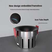 Plafonnier LED à spectre complet pour la maison, anti-éblouissement, corps en aluminium, IP44, éclairage de couloir, lumière de plafond principale pour salon