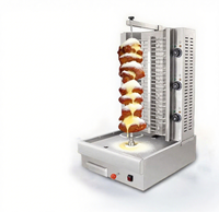 Rôtissoire professionnelle automatique pour shawarma et kebab avec système de moteur à engrenages 220V pour la transformation de la viande