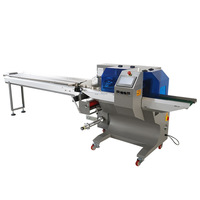 Máquina automática de envasado de almohadas para helados, paletas, alimentos congelados, jabón, verduras y pan, con sellado y embalaje de flujo.