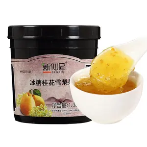 1.36kg Xinxianni Rock Sugar Osmanthus Snow Pear Jam for Bubble Tea Shopフルーツティー原料