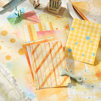 Papier décoratif double face au design minimaliste et frais pour scrapbooking, journal créatif et travaux manuels