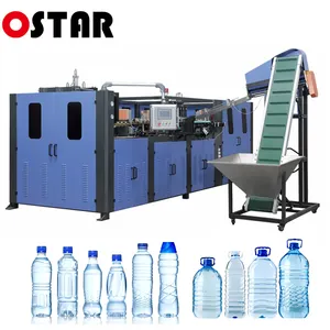 Hoge Snelheid 330Ml 500Ml 1000Ml 2000Ml Zuiver Mineraalwater Huisdier Plastic Fles Blow Blazen Molding Machine