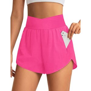 Pantalones Cortos Deportivos para Mujer FOXA, Cintura Alta con Bolsillos, Secado Rápido, para Gimnasio y Entrenamiento, 2.5 Pulgadas - Product Image 1