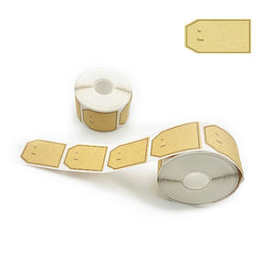 Etiquetas Decorativas de Papel Kraft Marrón Hechas a Mano por Rollo, 600 Etiquetas Adhesivas para Envolver Regalos de Navidad - Product Image 3