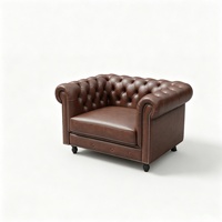 Fauteuil cigare vintage en bois massif, canapé une place pour salle à whisky, bar, club, style américain du milieu du siècle, chaise Tigre de café