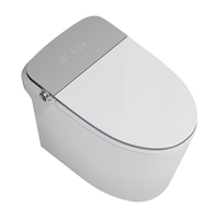 WC intelligent monobloc de luxe avec capteur électrique, chasse d'eau automatique double, siège chauffant et télécommande