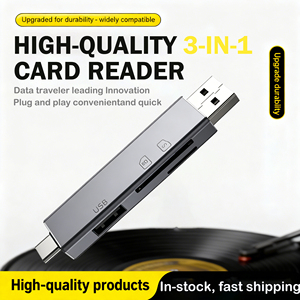 Lector de Tarjetas Multifunción 3 en 1 <span class=keywords><strong>Solma</strong></span> para Puerto USB, Lector de Tarjetas SD y TF, Kit de Conexión para Cámara - Product Image 1