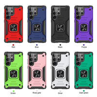 Coque de Téléphone Robuste Magnétique Ultra Résistante avec Béquille pour Samsung Galaxy S25 Edge S24 Ultra S23 FE S22 Plus S21
