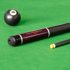 TuoYuan Queues de billard de style américain, économiques, avec pointe de 11,8/12,5 mm et virole personnalisable, en carbone, 1/<span class=keywords><strong>2</strong></span> brisées - Product Image 1