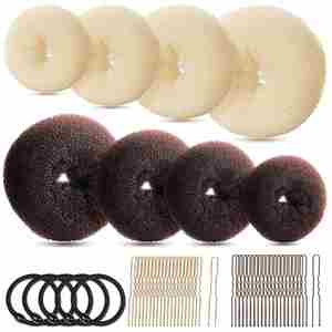 Vente directe usine – Nouveauté : Chignon portable en nylon multi-tailles pour femme, pour un chignon bouffant et élégant - Product Image 1