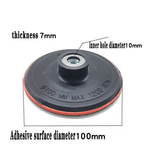 Disco Abrasivo de Doble Acción Hai <span class=keywords><strong>Yanda</strong></span>, Almohadilla de Pulido con Anillo de Gancho, Respaldo Adhesivo con Rosca para Taladro - Product Image 5