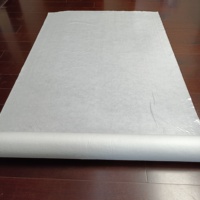 JIASHIKE Housse de protection temporaire autocollante imperméable en feutre pour sol, idéale pour salon moderne, couleur blanc