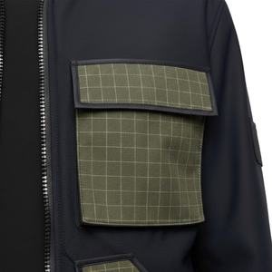 Chaqueta Casual de Poliéster con Cierre y Cuatro Bolsillos a Cuadros Clásicos de Diseño Nuevo de TOPSHOW para Hombre - Product Image 3