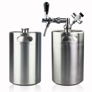 Eco-friendly for craft and draft beer 18/8 stainless steel keg cooler draft beer dispenser