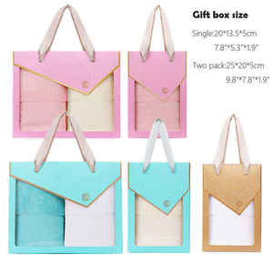 Ensemble de serviettes de bain compressées à séchage rapide, couleur unie, logo personnalisé de luxe, 2 pièces, super douces, cadeau - Product Image 1