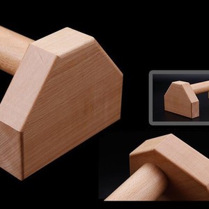 Soporte de madera para flexiones, 25x14cm, equipo de fitness de madera maciza para abdominales y flexiones, unisex - Product Image 2