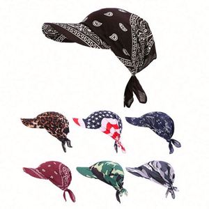 Casquette de plage unisexe en gros pour l'été, les voyages en plein air, la pêche, le quotidien, avec visière et bandana, chapeau de soleil - Product Image 1