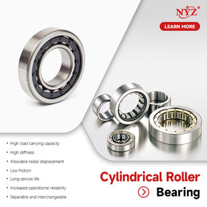 Rodamientos de Rodillos Cilíndricos de Doble Hilera de Alta Resistencia y Ligeros NJ309EM Marca NYZ Precisión P0/P6 para Automatización en Imprentas - Product Image 4