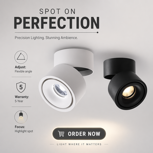 <span class=keywords><strong>Spot</strong></span> encastré LED COB rond commercial pour intérieur, 3 CCT, 9W, 15W, 24W, dimmable Triac, orientable et rotatif - Product Image 1