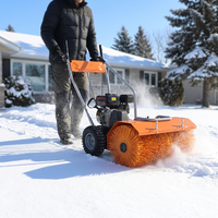 Machine à déneiger avec tête de souffleur à neige et lame à neige en option pour le périmètre des stades