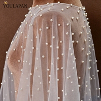 YouLaPan VG27 – Nouveauté : Cape de mariée élégante pour femme, pull-over perlé à col rond, idéal pour les fêtes et mariages