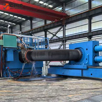 Machine de cintrage de tuyaux en acier inoxydable à induction automatique CNC, 530-1220 mm, 800 kW, moteur haute précision, PLC importé
