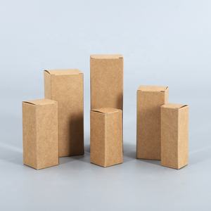 Kotak kemasan kertas Kraft stok kelas atas untuk minyak esensial Perawatan Kulit lipstik cat kuku Krim Mata-putih stok hitam - Product Image 4