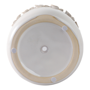 Vaso in gres con applicazioni floreali e design in ceramica testurizzata per piante da interno ed esterno - Product Image 6