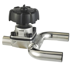 SS316L u loại van màng vô trùng độ tinh khiết cao khí nén ba chiều van màng cho ngành công nghiệp dược phẩm - Product Image 2