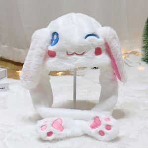 หมวกกระต่ายตุ๊กตาขนนุ่มปรับแต่งได้ พร้อมไฟ LED และหูขยับได้ ขนาด 50 ซม. ทำจากผ้ากำมะหยี่ สำหรับเด็กในงานปาร์ตี้คริสต์มาส - Product Image 4