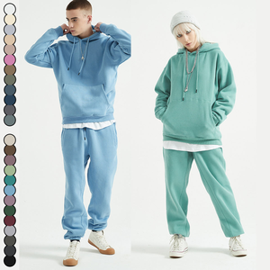 Vêtements pour hommes personnalisés ensemble sweat à capuche et pantalon de survêtement poids lourd vierge Joggers survêtements Streetwear 100% coton sweat à capuche pour hommes surdimensionné - Product Image 5