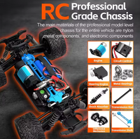 WLtoys-Camion tout-terrain RC tout-terrain à grande roue, échelle 2.4G 1:16, G, voiture d'escalade à grande vitesse, 4x4, hors route