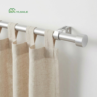 Tringles à rideaux et poteaux métalliques YIJIALE, longueur modulable 0,46-1,2 m, durables et antirouille, pour la vente en ligne