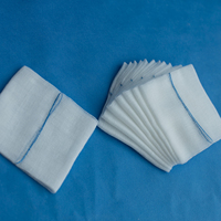 Éponge de gaze de compresse prédécoupée chirurgicale Éponge de gaze de coton absorbante non stérile