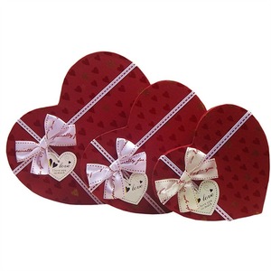 Valentine's Day <b>Heart</b> <b>Shaped</b> Gift Boxes Set with Ribbon Nested Paper Boxes for <b>Chocolate</b> Jewelry Wedding - Product Image 4