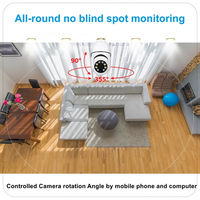 Cámara Inalámbrica Popular LEDEAST B14 1080P con Audio Bidireccional, WiFi Inteligente, Oculta, de Seguridad, PTZ, con Forma de Bombilla, Seguimiento Automático de Movimiento