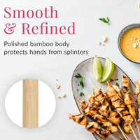 Offre Spéciale – Brochettes jetables en bambou de haute qualité, style coréen, pour barbecue au charbon de bois – Nouveau modèle optimal
