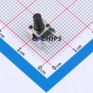 TS013-CBW0EH9.0 Tactile Switch Through hole-4P,7.5x7mm Switch Single Pole Single Throw Round Button 1.8N Right Angle Insert - Product Image 1